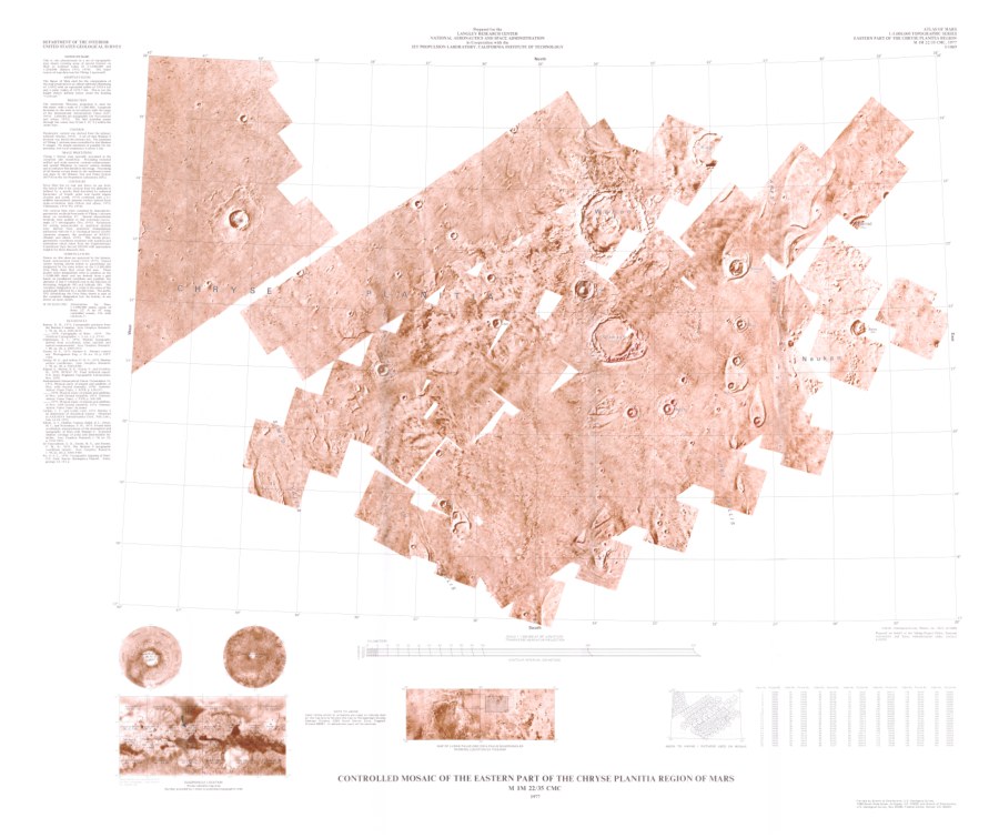 Controlled Mosaic of the Eastern Part of the Chryse Planita Region of Mars