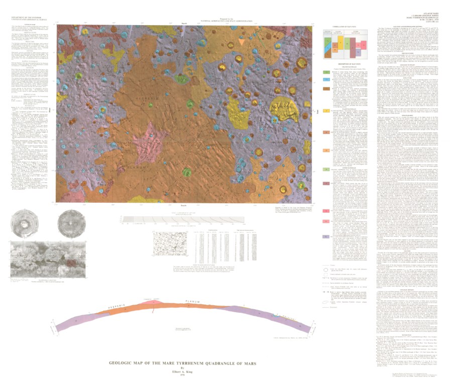 Geologic Map of the Mare Tyrrhenum Quadrangle of Mars