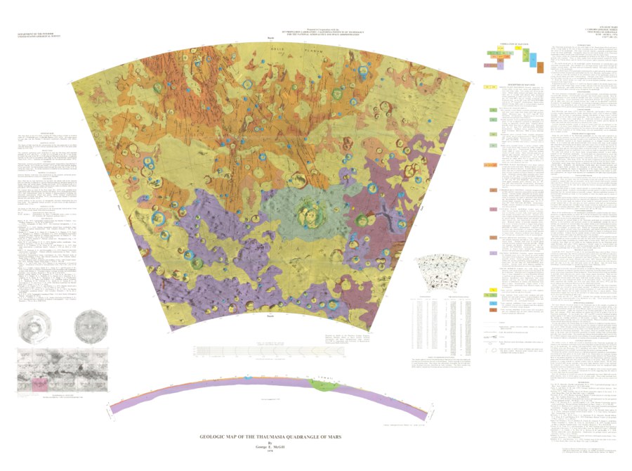 Geologic Map of the Thaumasia Quadrangle of Mars