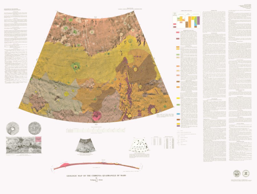 Geologic Map of the Cebrenia Quadrangle of Mars