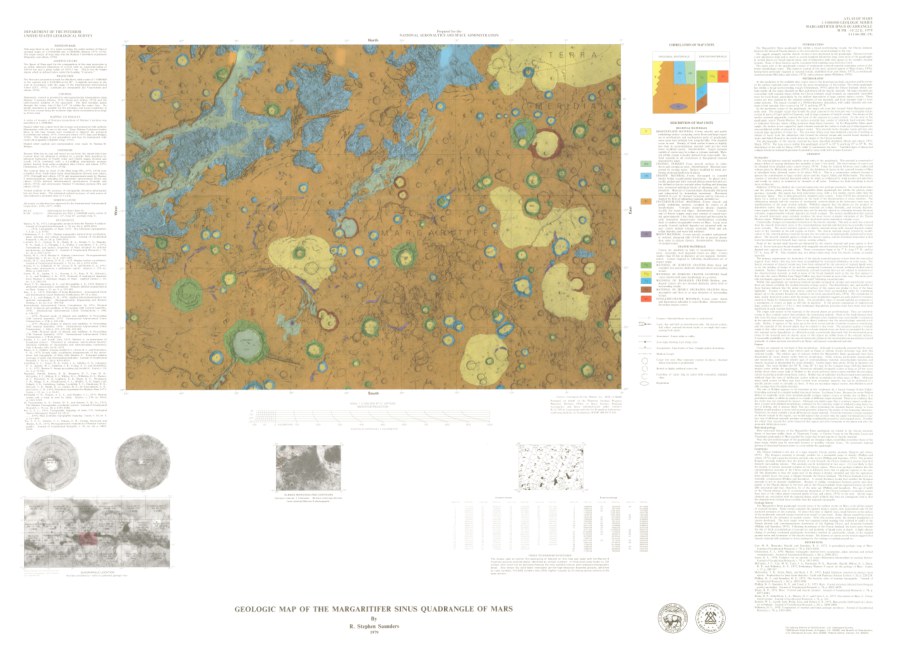Geologic Map of the Margaritifer Sinus Quadrangle of Mars