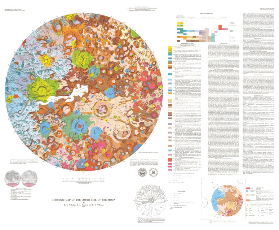 Geologic Map of the South Side of the Moon