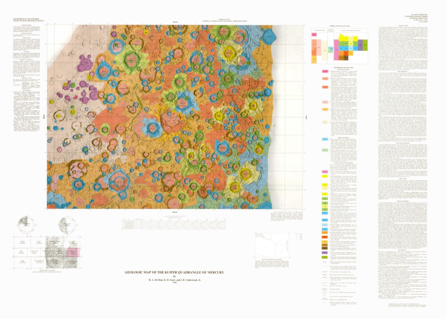 Geologic Map of the Kuiper Quadrangle of Mercury