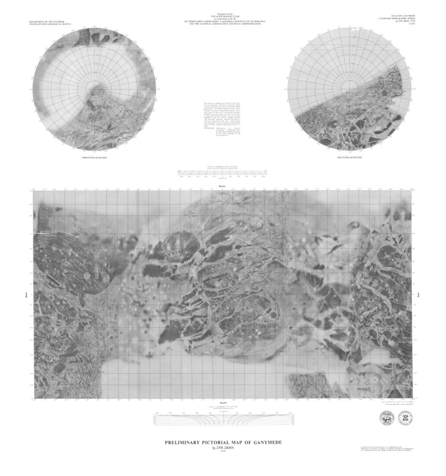 Preliminary Pictorial Map of Ganymede