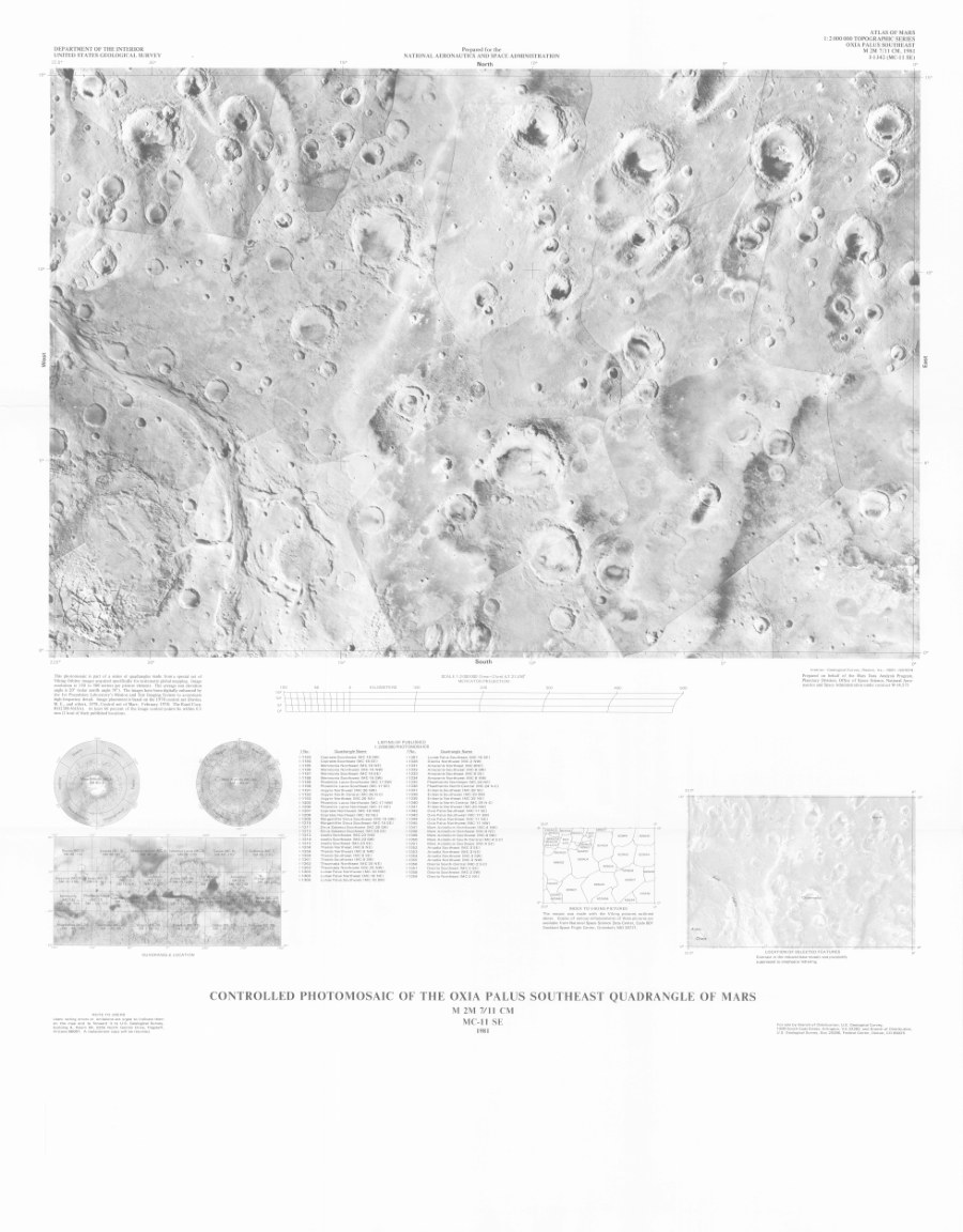 Controlled Photomosaic of the Oxia Palus Southeast Quadrangle of Mars