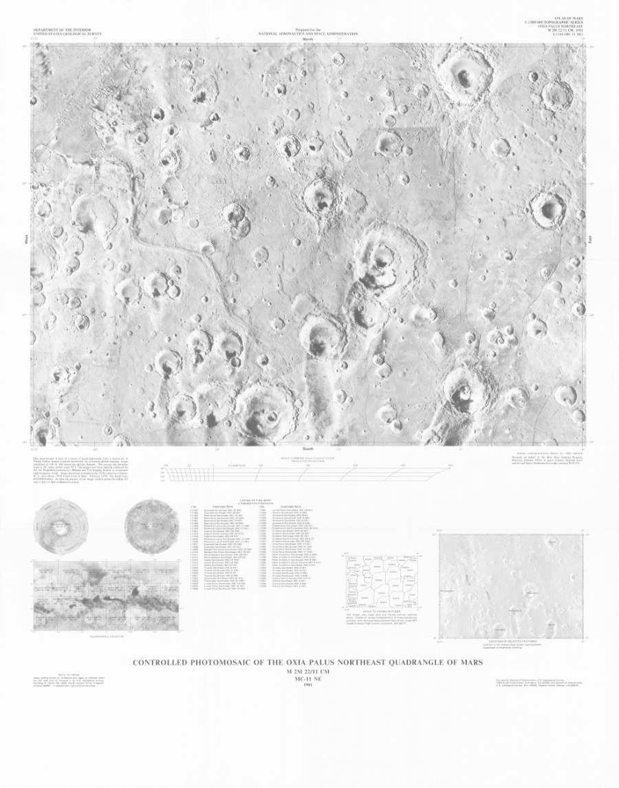 Controlled Photomosaic of the Oxia Palus Northeast Quadrangle of Mars