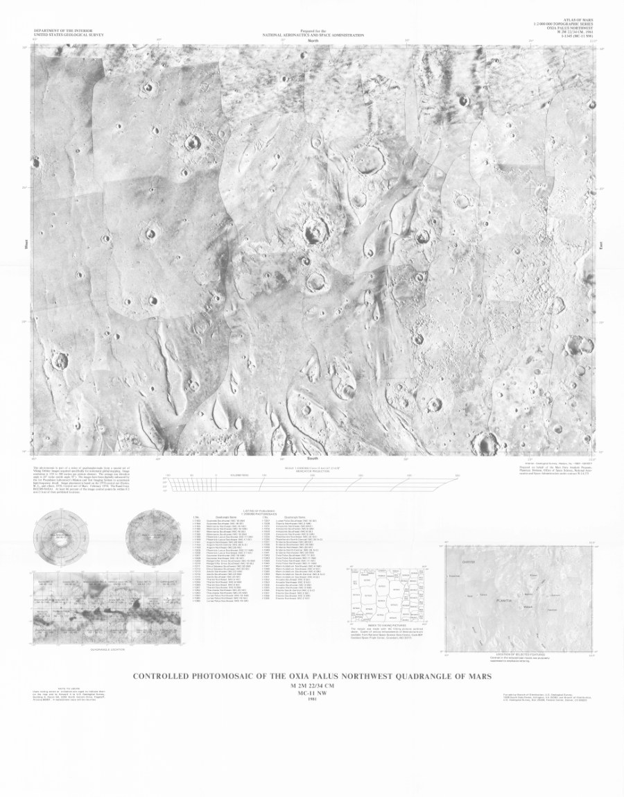 Controlled Photomosaic of the Oxia Palus Northwest Quadrangle of Mars