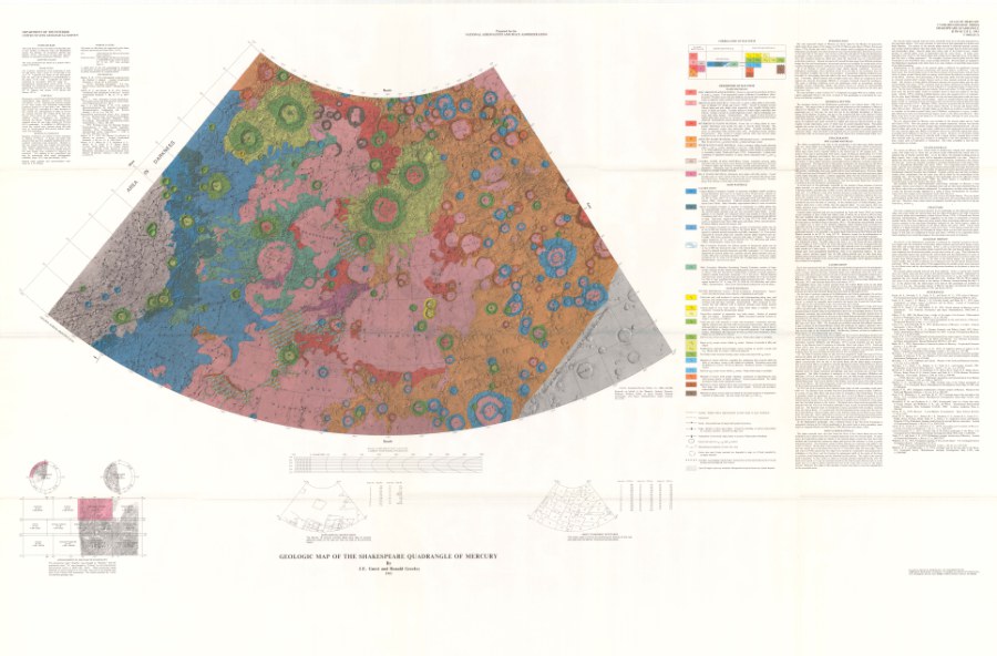 Geologic Map of the Shakespeare Quadrangle of Mercury