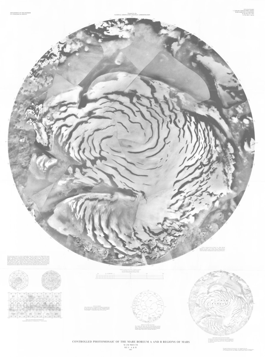 Controlled Photomosaic of the Mare Boreum A and B Regions of Mars
