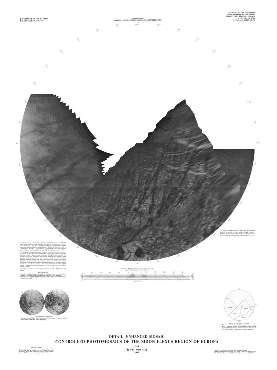 Controlled Photomosaics of the Sidon Flexus Region of Europa