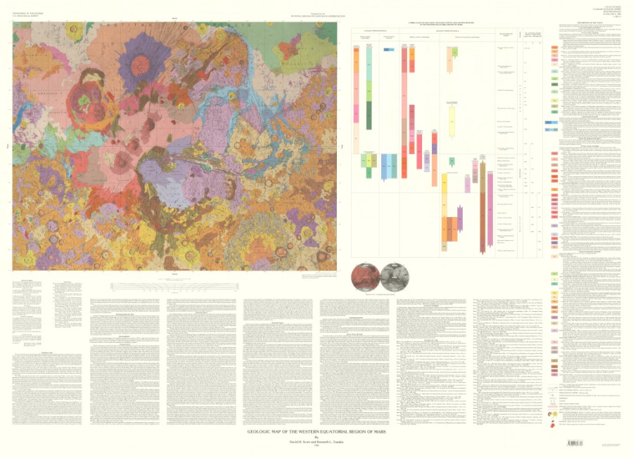 Geologic Map of the Western Equatorial Region of Mars (Reprinted 1998)