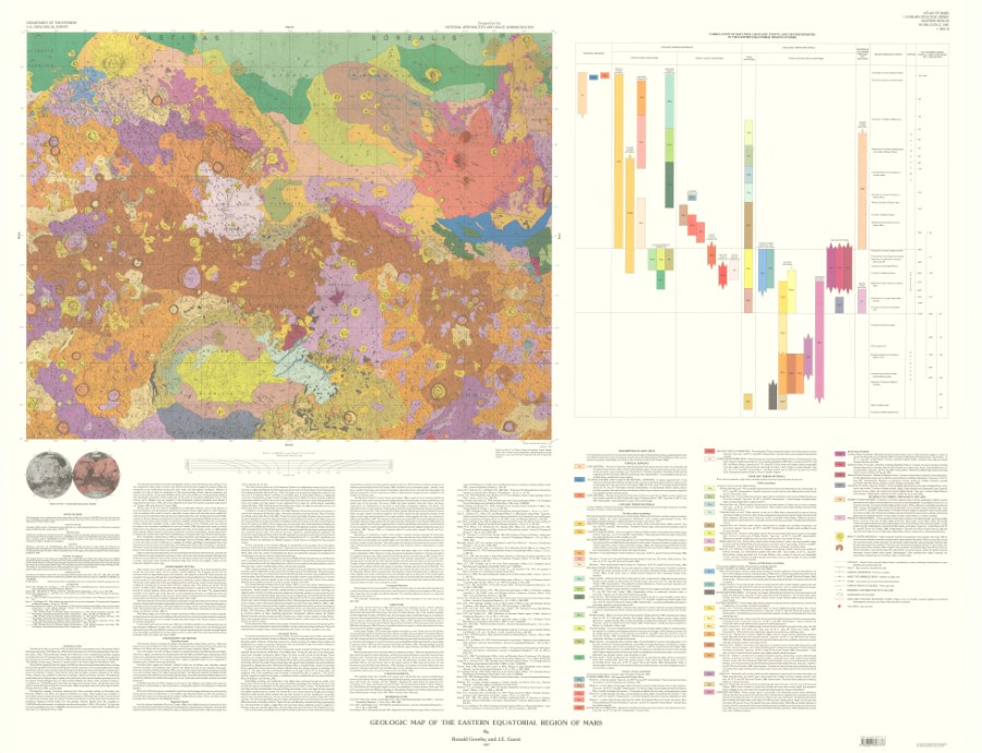 Geologic Map of the Eastern Equatorial Region of Mars (Reprinted 1998)