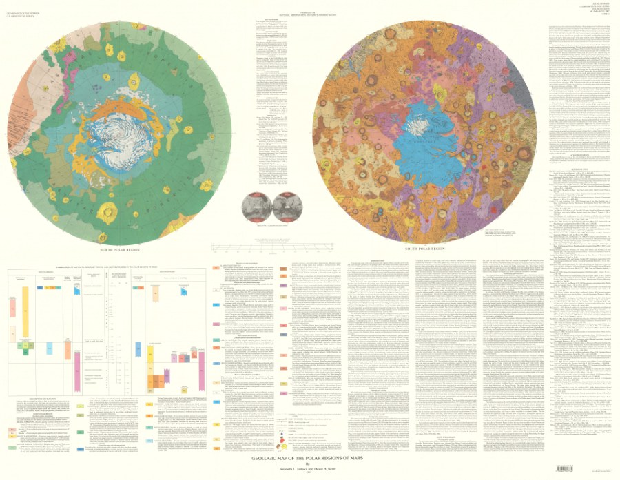Geologic Map of the Polar Regions of Mars (also: Reprinted 1998)
