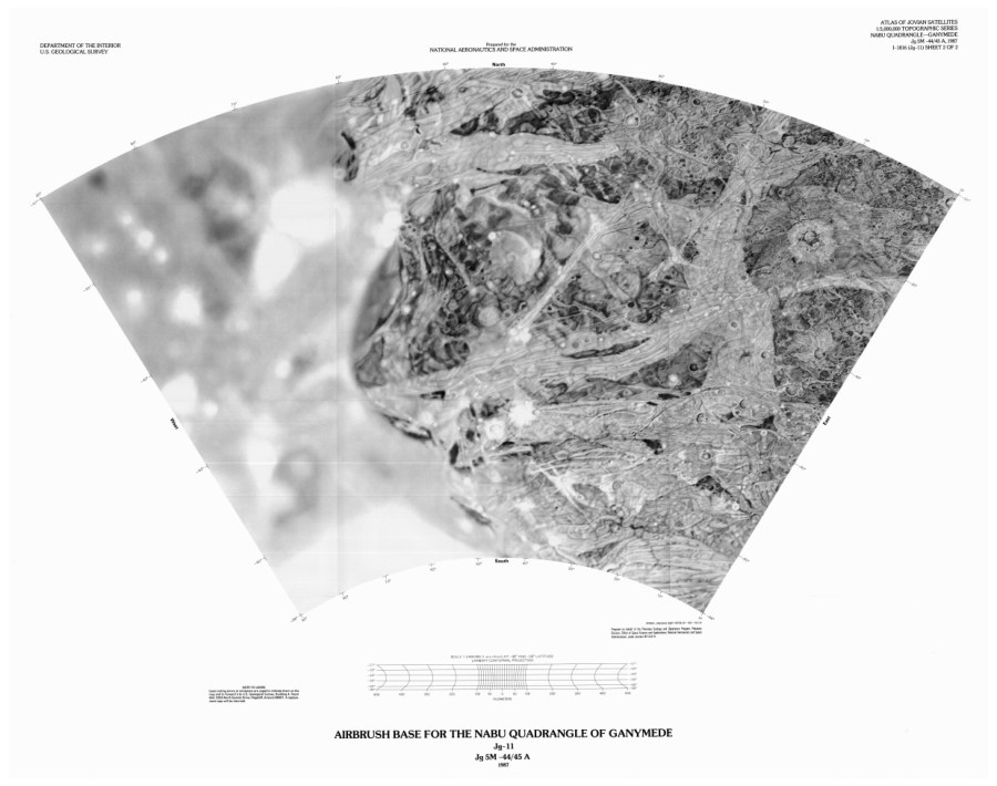 Shaded Relief and Surface Markings of the Nabu Quadrangle of Ganymede