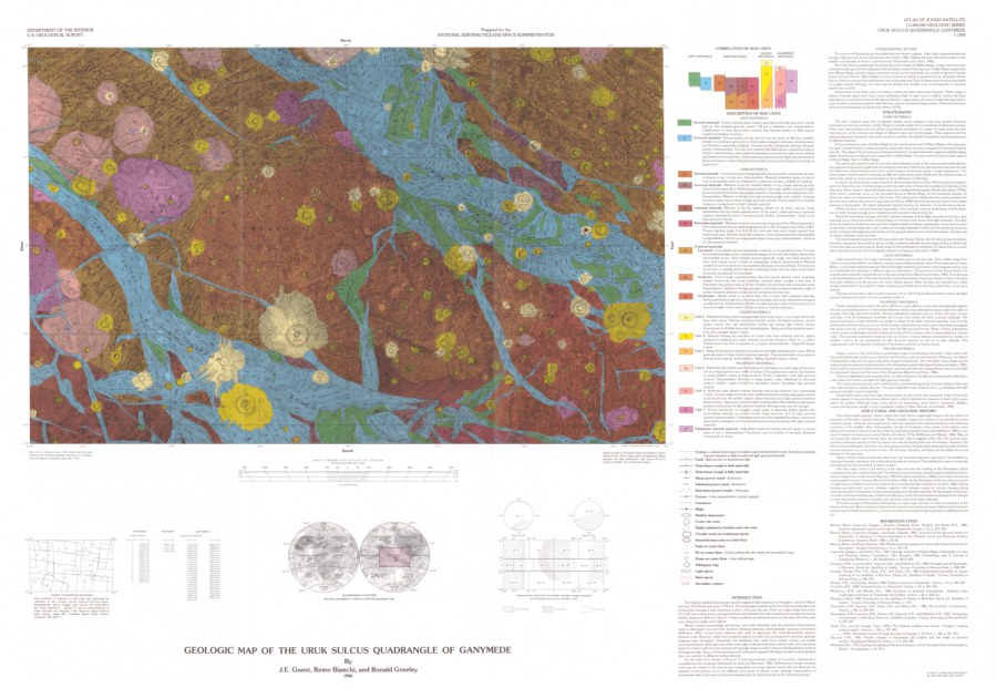 Geologic Map of the Uruk Sulcus Quadrangle of Ganymede