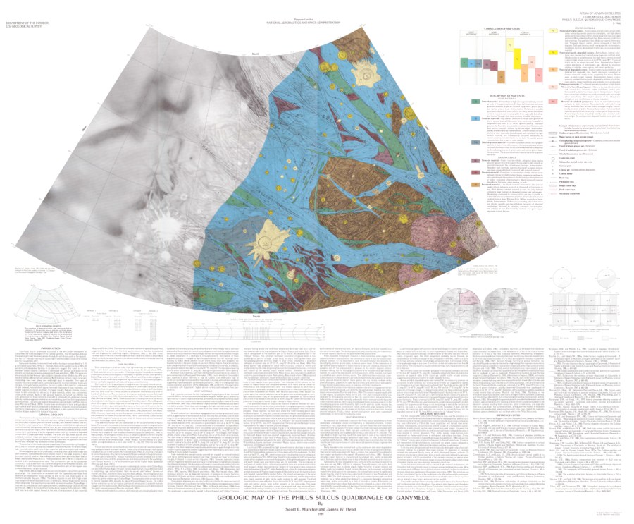 Geologic Map of the Philus Sulcus Quadrangle of Ganymede