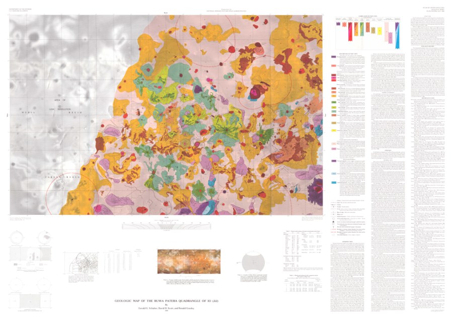 Geologic Map of the Ruwa Patera Quadrangle of Io
