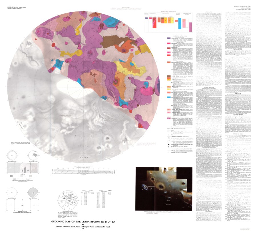 Geologic Map of the Lerna Region (Ji-4) of Io