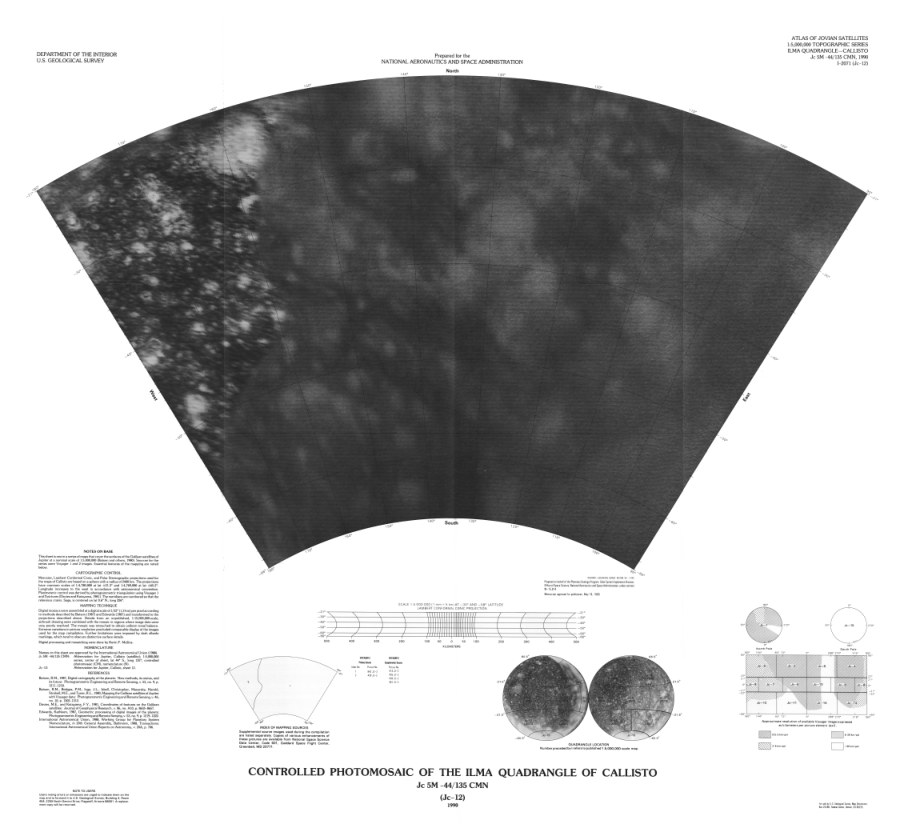 Controlled Photomosaic of the Ilma Quadrangle of Callisto