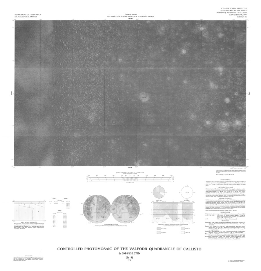 Controlled Photomosaic of the Valfodr Quadrangle of Callisto
