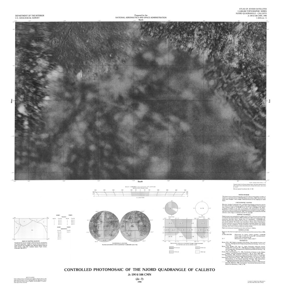Controlled Photomosaic of the Njord Quadrangle of Callisto