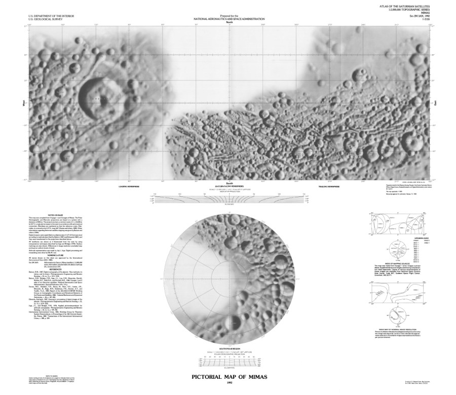 Pictorial Map of Mimas