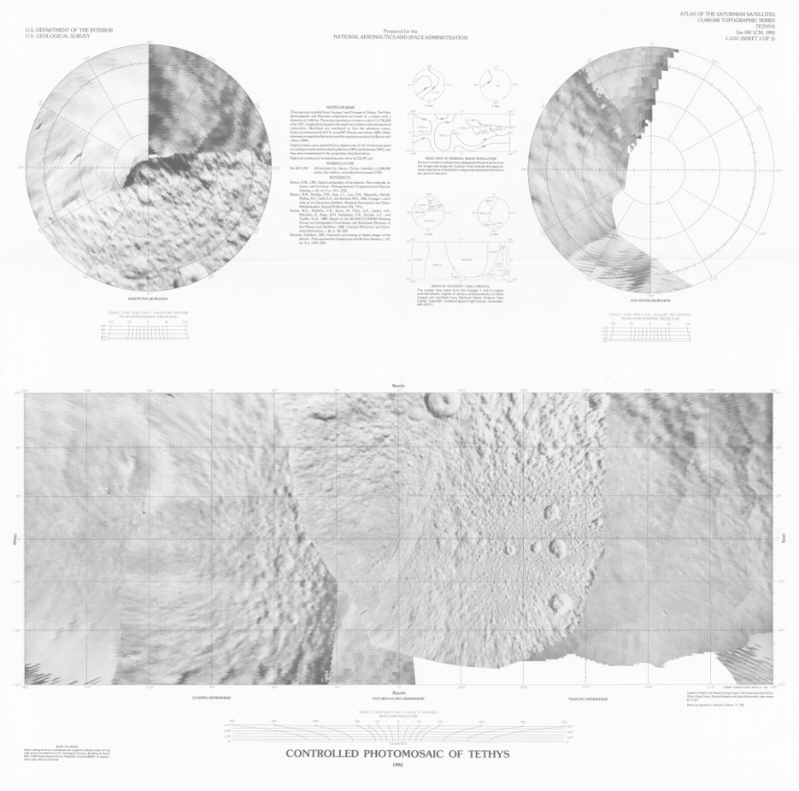 Controlled Photomosaic of Tethys