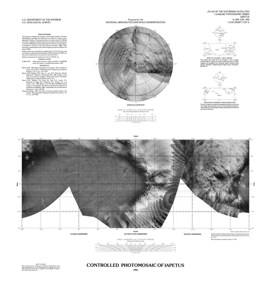 Pictorial Map of Iapetus