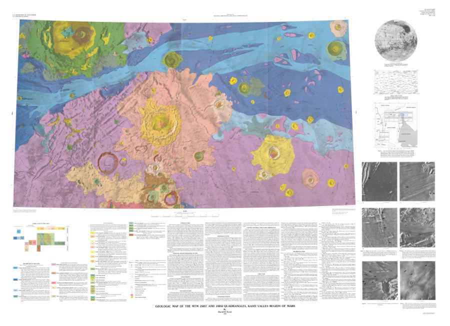 Geologic Map of the MTM 25057 and 25052 Quadrangles, Kasei Valles Region of Mars