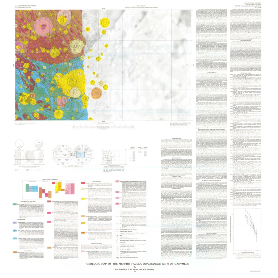Geologic Map of the Memphis Facula Quadrangle (Jg-7) of Ganymede