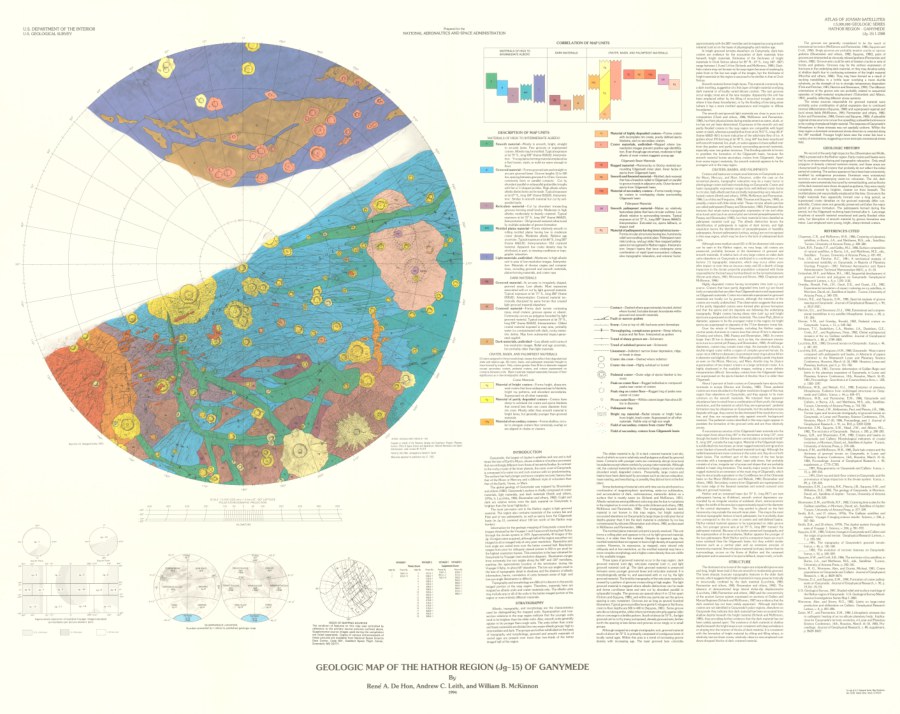 Geologic Map of the Hathor Region (Jg-15) of Ganymede