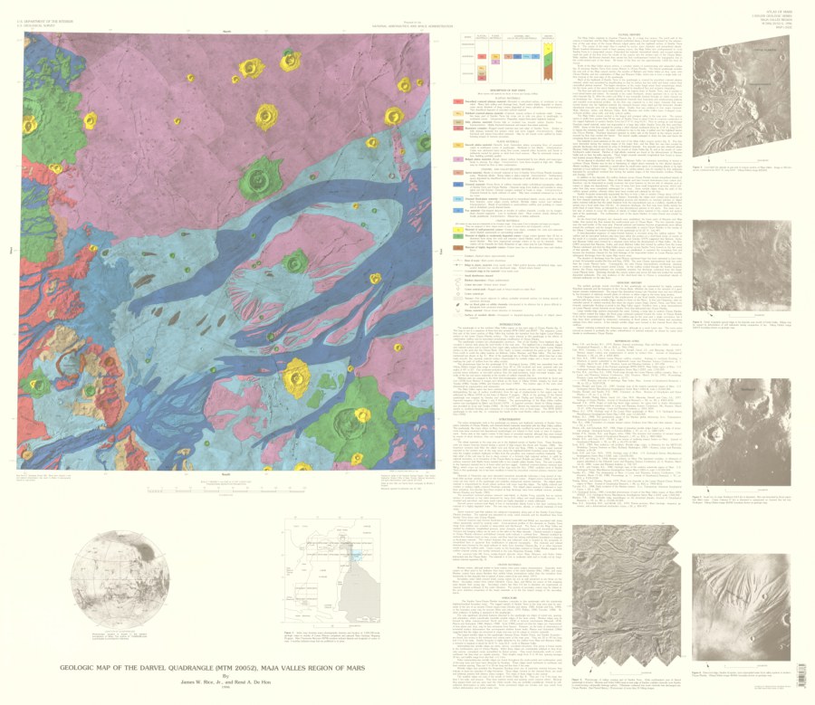 Geologic Map of the Darvel Quadrangle (MTM 20052), Maja Valles Region of Mars