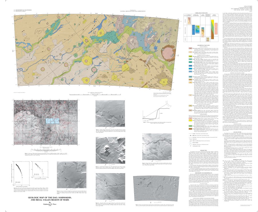 Geologic Map of the Dao, Harmakhis, and Reull Valles Region of Mars