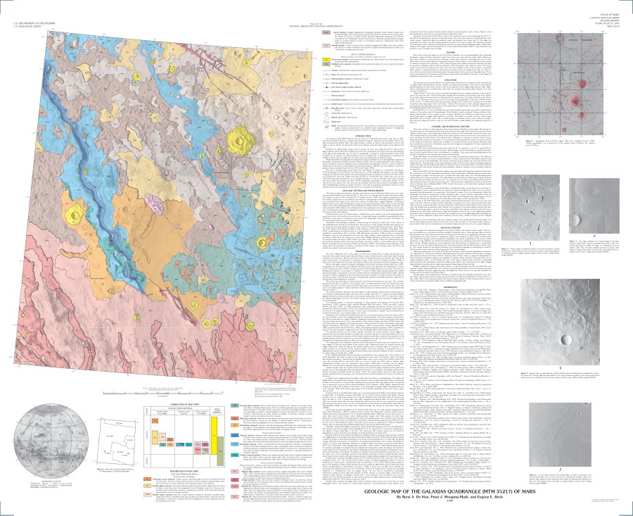 Geologic Map of the Galaxias Quadrangle (MTM 35217) of Mars