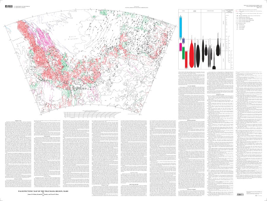Geologic Map of the Thaumasia Region, Mars