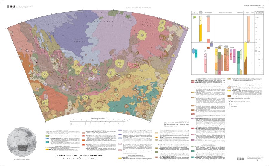 Geologic Map of the Thaumasia Region, Mars