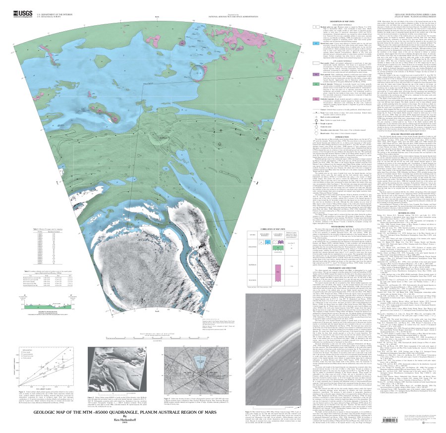 Geologic Map of the MTM -85000 Quadrangle, Planum Australe Region of Mars