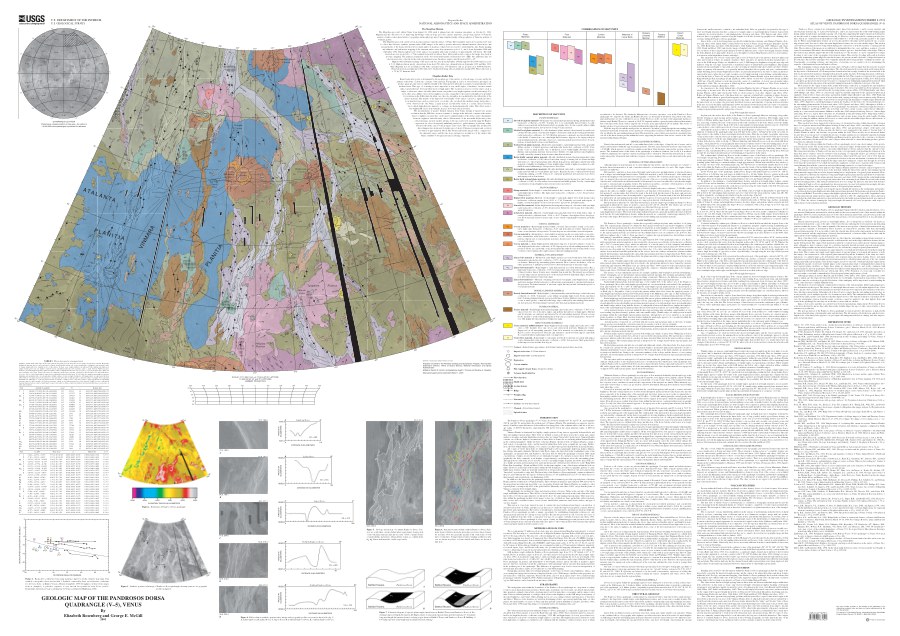 Geologic Map of the Pandrosos Dorsa Quadrangle (V-5), Venus