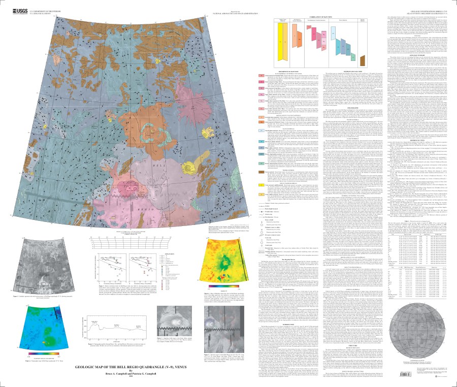 Geologic Map of the Bell Regio Quadrangle (V-9), Venus