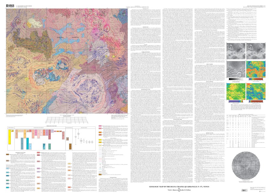 Geologic Map of the Diana Chasma Quadrangle (V-37), Venus