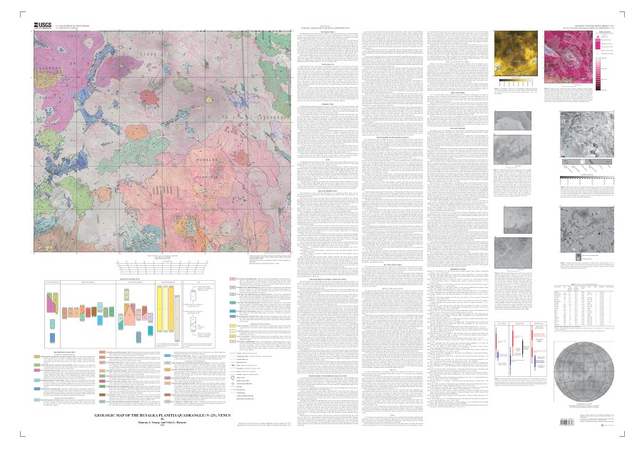 Geologic Map of the Rusalka Planitia Quadrangle (V-25), Venus