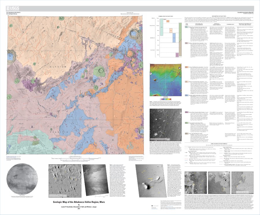 Geologic Map of the Athabasca Valles Region, Mars