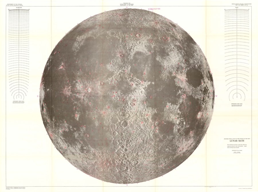 Lunar Rays - Engineer Special Study of the Surface of the Moon