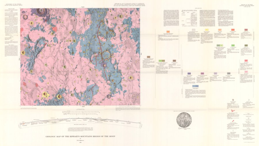 Geologic Map of the Riphaeus Mountains Region of the Moon
