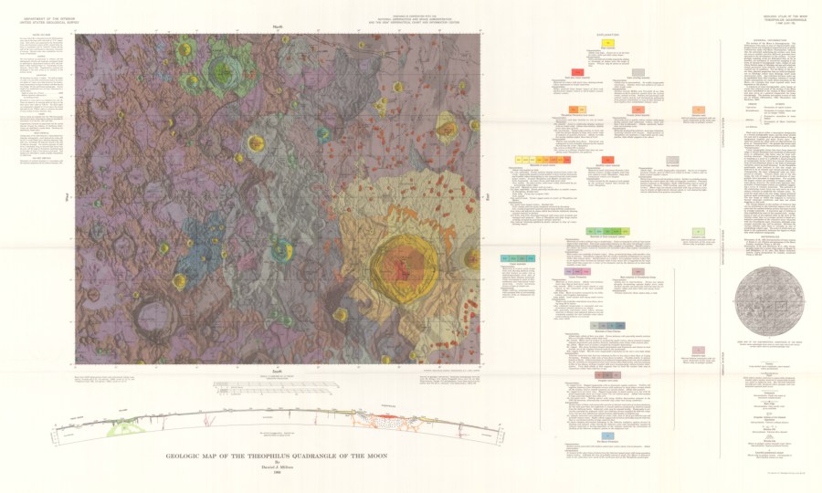 Geologic Map of the Theophilus Quadrangle of the Moon