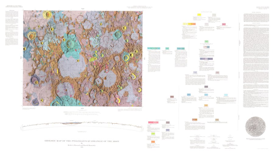 Geologic Map of the Ptolemaeus Quadrangle of the Moon