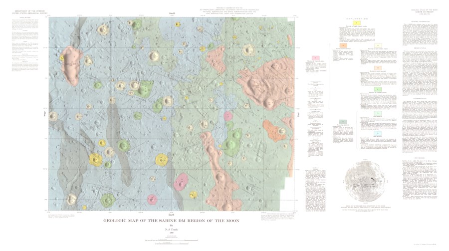 Geologic Map of the Sabine DM Region of the Moon