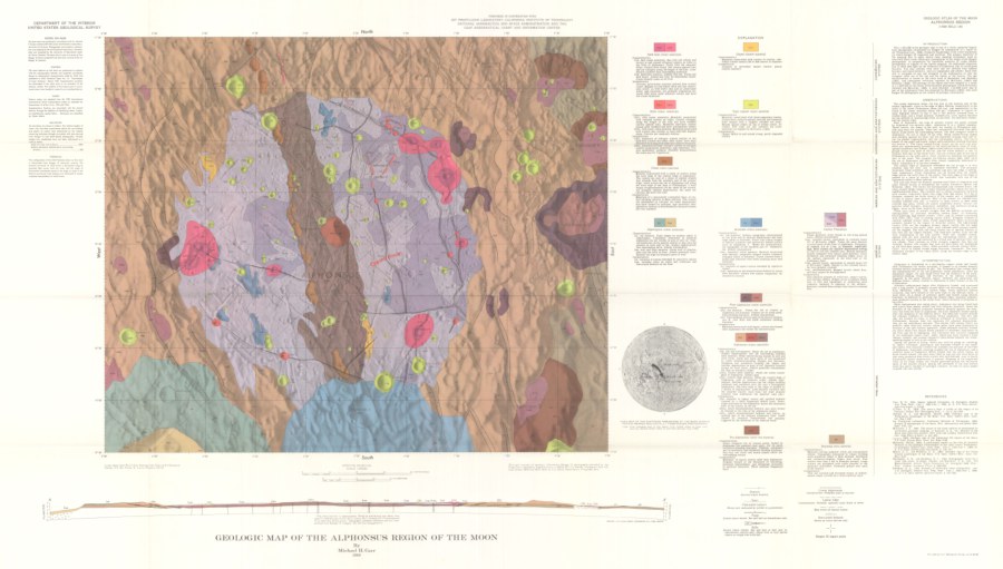 Geologic Map of the Alphonsus Region of the Moon