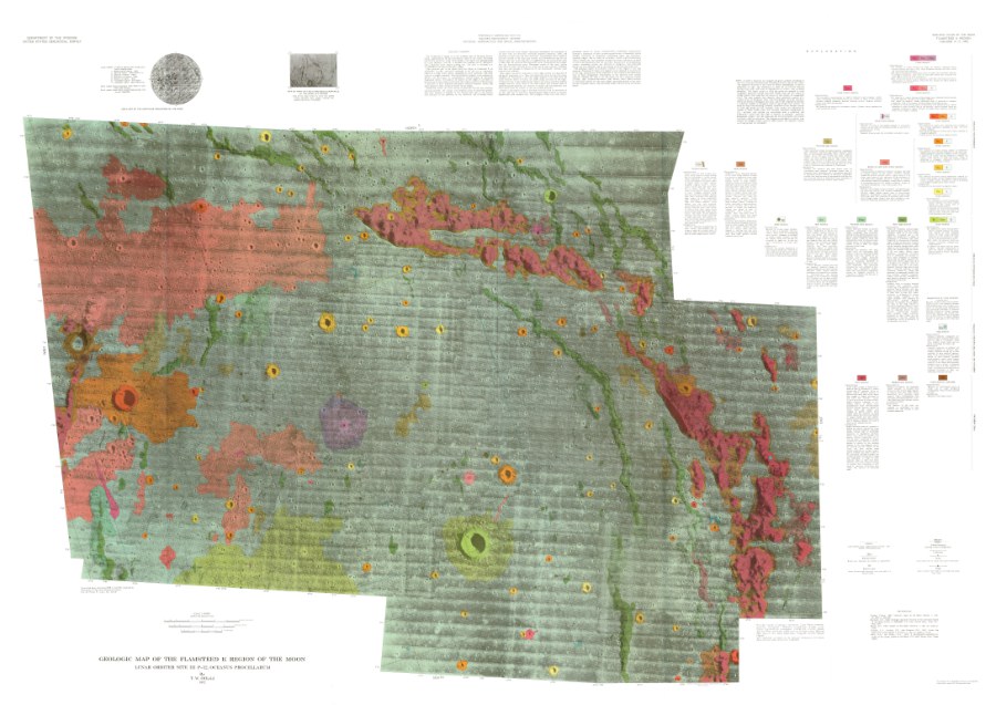 Geologic Map of the Flamsteed K Region of the Moon