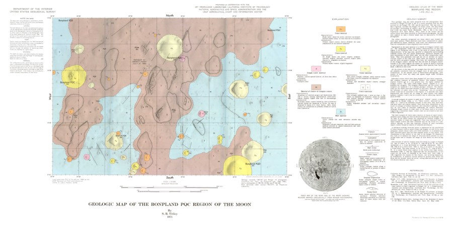 Geologic Map of the Bonpland PQC Region of the Moon